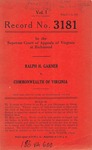 Ralph H. Garner v. Commonwealth of Virginia