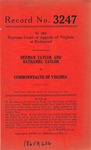 Herman Taylor and Nathaniel Taylor v. Commonwealth of Virginia