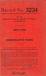 Abbitt Owens v. Commonwealth of Virginia