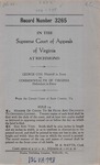 George Cox v. Commonwealth of Virginia