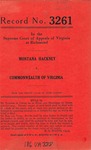 Montana Hackney v. Commonwealth of Virginia
