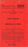 Andrew Dickerson v. Commonwealth of Virginia