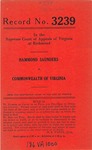 Hammond Saunders v. Commonwealth of Virginia