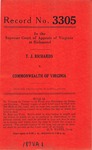 T. J. Richards v. Commonwealth of Virginia