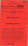 Irma Blair Walker v. The Memorial Hospital