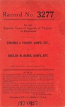 Virginia J. Voight, Administratrix, etc., v. Beulah M. Reber, Administratrix, etc.