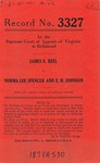 James E. Reel v. Norma Lee Spencer and E. H. Johnson