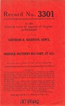 Gertrude H. Edgerton, Administratrix, etc., v. Norfolk Southern Bus Corporation, et al.