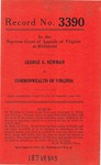 George A. Newman v. Commonwealth of Virginia