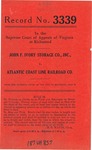 John F. Ivory Storage Company, Inc., v. Atlantic Coast Line Railroad Company