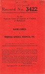 Naomi Comess v. Norfolk General Hospital, Inc.