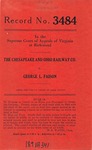 The Chesapeake and Ohio Railway Company v. George L. Faison