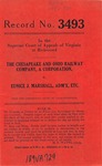 The Chesapeake and Ohio Railway Company, A Corporation  v. Eunice J. Marshall, Administratrix, etc.