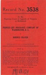 Peoples Life Insurance Company of Washington, D. C. v. Bernice Craven