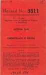 Keystone Tann v. Commonwealth of Virginia