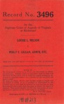 Louise L. Nelson v. Percy C. Liggan, Administrator, etc.