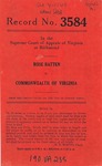 Rose Batten v. Commonwealth of Virginia