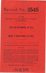 City of Richmond, et al. v. Mary J. Dervishian, et al.