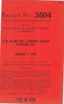 S. M. Reams and J. Herbert Yancey, Partners, etc., v. Armond F. Cone