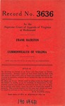 Frank Hairston v. Commonwealth of Virginia