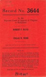 Robert F. Davis v. Edgar W. Webb