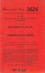 Earl Quidley, et al. etc., v. Commonwealth of Virginia