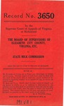 The Board of Supervisors of Elizabeth City County, Virginia, etc. v. State Milk Commission