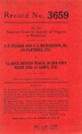 A. D. Rucker and C. E. Richardson, Jr., Co-Partners, etc. v. Clarice Denton Peaco, In Her Own Right and As Administrix, etc.