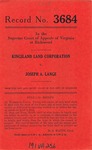 Kingsland Land Corporation v. Joseph A. Lange