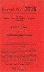 Harry E. LaPrade v. Commonwealth of Virginia