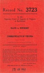 Ralph A. Newberry v. Commonwealth of Virginia