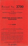 Citizens Home Insurance Company, Inc. v. C. E. Glisson