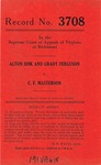 Alton Sink and Grady Ferguson v. C. F. Masterson