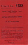 Novella M. Franklin, et al. v. E. F. McLean, et al.