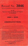 Robert L. Rosser v. Commonwealth of Virginia