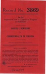 Samuel L. Newberry v. Commonwealth of Virginia