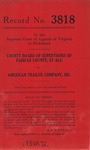 County Board of Supervisors of Fairfax County, et al. v. American Trailer Company, Incorporated