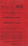 Southern Railway Company v. Commonwealth of Virgina