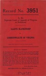 Gladys Blankenship v. Commonwealth of Virginia