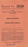 Bertha Lee Pointer v. Richard Ernest Green, Jr.