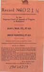 Alan L. Dean, etc., et al. v. Rocco Paolicelli, et al.