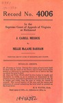 J. Cabell Messick v. Nellie McLane Barham