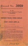 Northern Virginia Power Company v. Susie V. Bailey, Administratrix, etc.