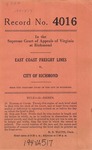 East Coast Freight Lines v. City of Richmond