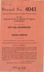 City Cabs Inc. v. Harold Griffith
