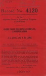 Glens Falls Insurance Company, Inc. v. J. L. Long and J. M. Long