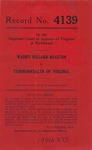 Waddy Willard Braxton v. Commonwealth of Virginia