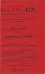 John Lewis Smith v. Commonwealth of Virginia