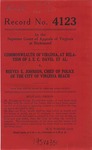 Commonwealth of Virginia, at Relation of J. E. C. Davis, et al. v. Reeves E. Johnson, Chief of Police of the City of Virginia Beach