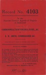 Commonwealth of Virginia, at the Relation of C. Leonard Fisher v. E. W. Smith, Commissioner of the Revenue of the City of Virginia Beach
